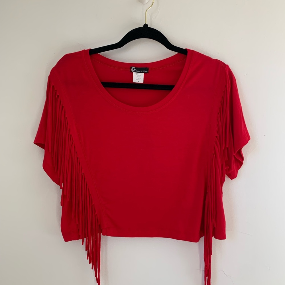 Moonstar Fringe Crop Top